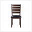 Ensemble de 2 chaises d'appoint en cuir synthétique et finition cerisier Urbana