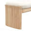 Tabouret 51,5 pouces - Matériau en bois d'hévéa massif