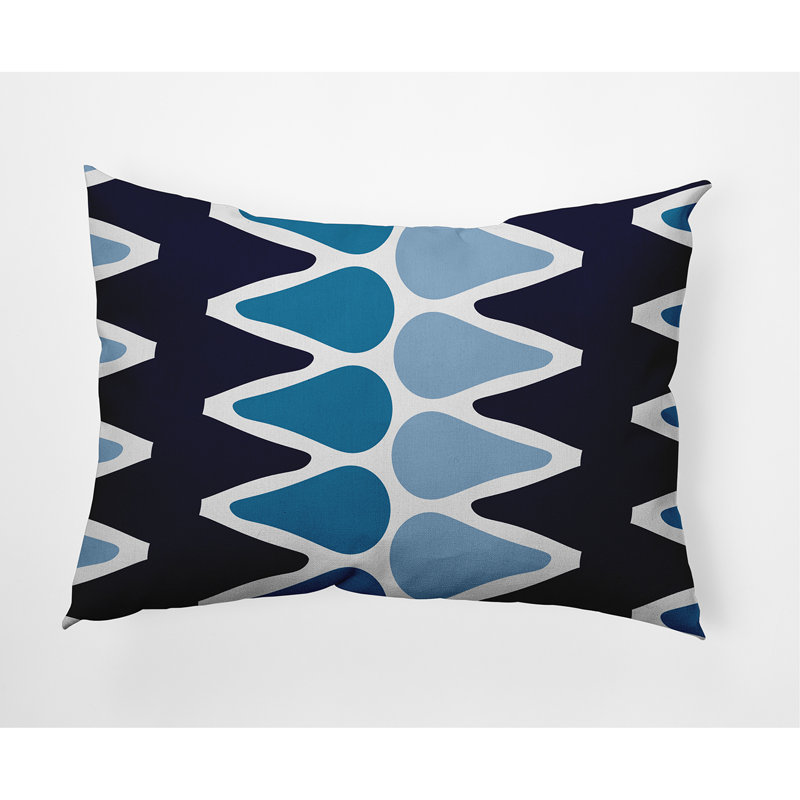  Picks Outdoor Rectangular Pillow Cover & Insert, Navy