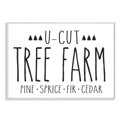Tree Farm - Textual Art