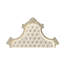 Lit Ek en velours beige avec DEL