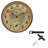 14” Wine Time Poly Resin Clock & Thermometer W/Bonus Corkscrew