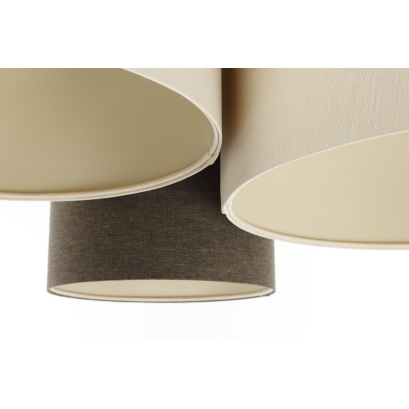 Avaughn Flush Mount, White/Black