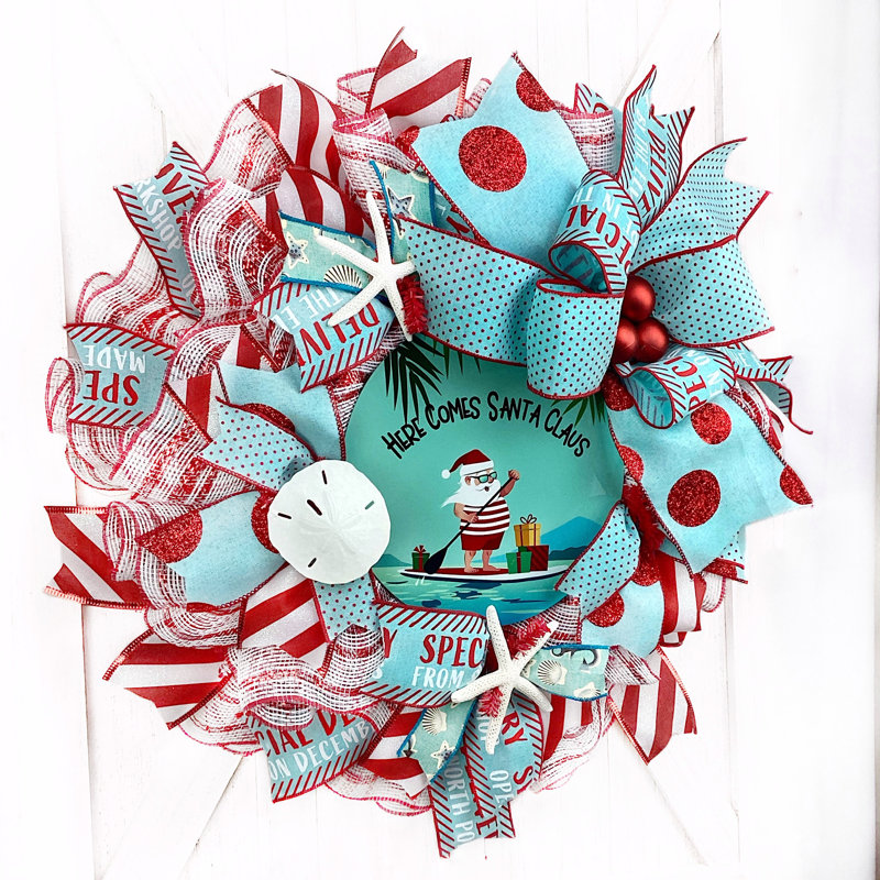 Couronne de Noël en maille 18 po Deco