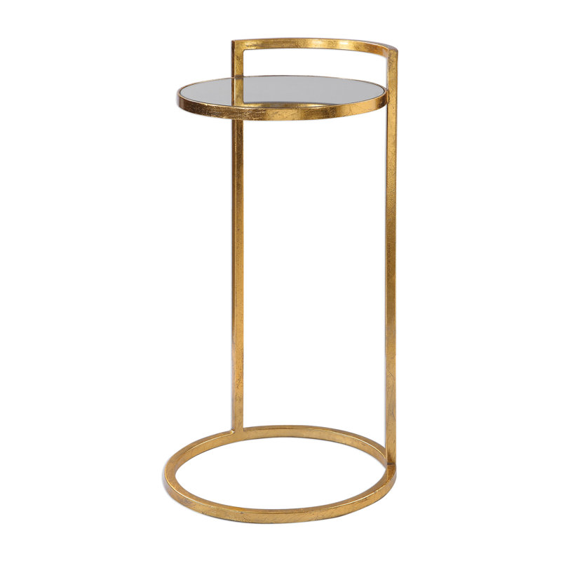 Penfold Mirrored Glass Top End Table