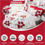 Floral Design Duvet Cover Set Polycotton with Pillowcases - Yarn Bedding-94832486-94832505