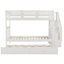 Lits avec rangement pour escalier, lit simple en bois massif, maison familiale moderne