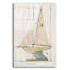 Art mural en verre acrylique Breakwater Bay «Pond Yacht 2» par David Carter, 12 po x 16 po-112398995