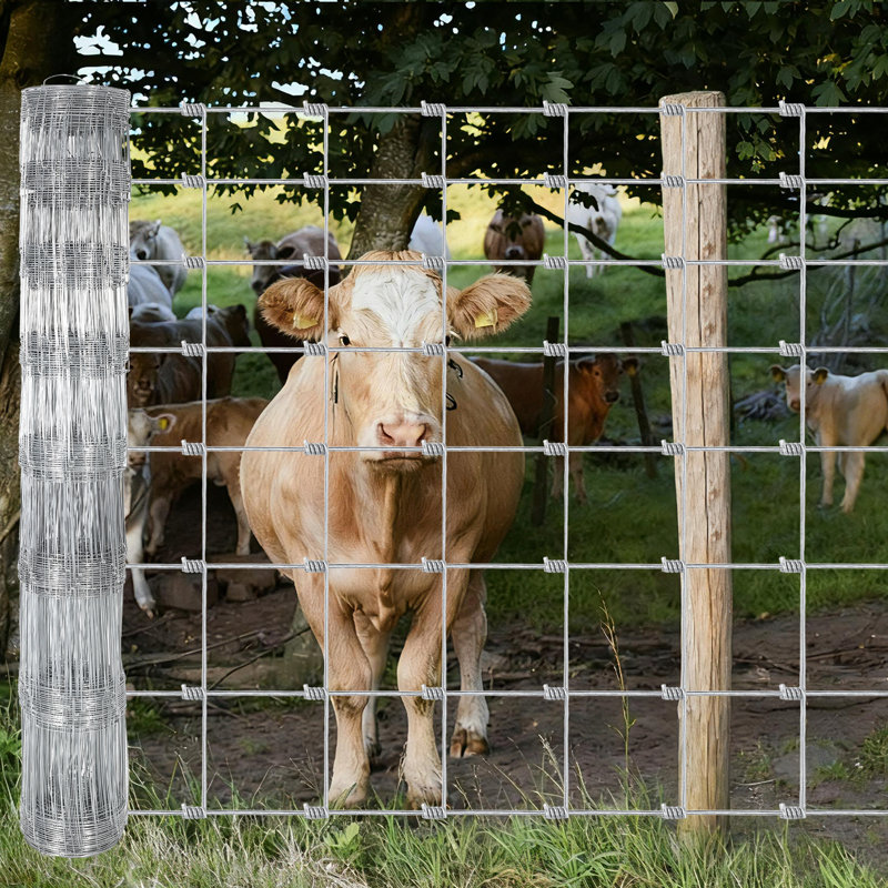 Galvanized Wire Fencing, Cattle Farm Fence, Deer Fences, Heavy Zinc Goat Fences for Goat Deer Yard Livestock Protection