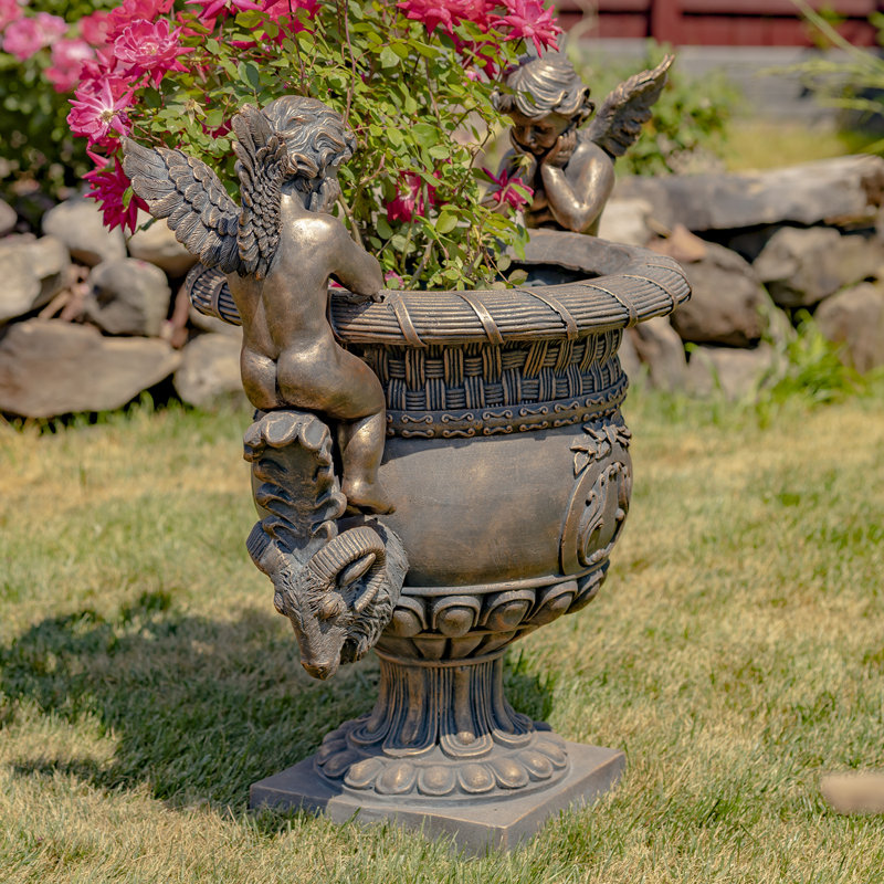 Urne à fleurs Dhaka, Bronze antique