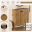 Armoire de salle de bain autoportante de 30 pouces de style américain avec lavabo en céramique - Installation brevetée en 1 minute, peu encombrante et facile à assembler-1022861604