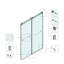 Porte de douche coulissante double 60 po L x 76 po H-134994969