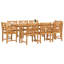 8 - Person Acacia Wood Patio Dining Set with Rectangular Table