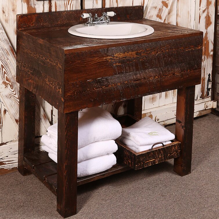 Wooden Over Sink Shelf, Bathroom Sink Shelf, Rustic Bathroom Over