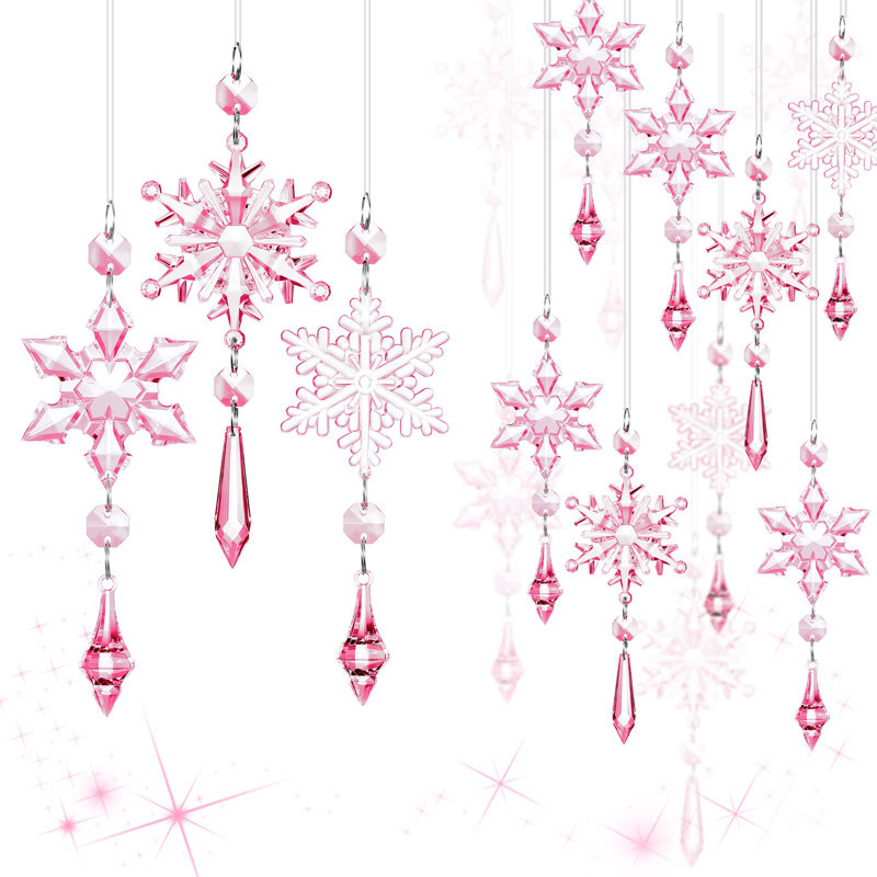 Jarrott 7'' Holiday Shaped Ornament, Rose clair