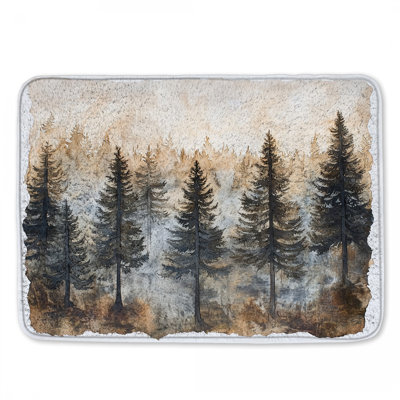 Tapis de bain Misty Forest Landscape