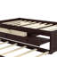 Lit plateforme avec lit gigogne et 2 tiroirs, lits en bois massif avec multiprise-920983828-920983833