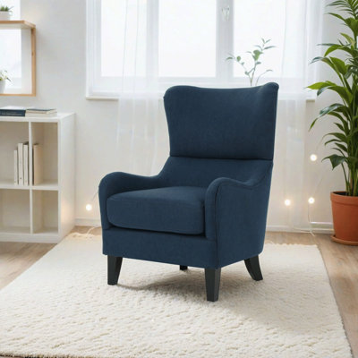 Fauteuil à oreilles rembourré Columbus