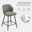 Konate Upholstered Counter Stool with Metal Frame-2102477964