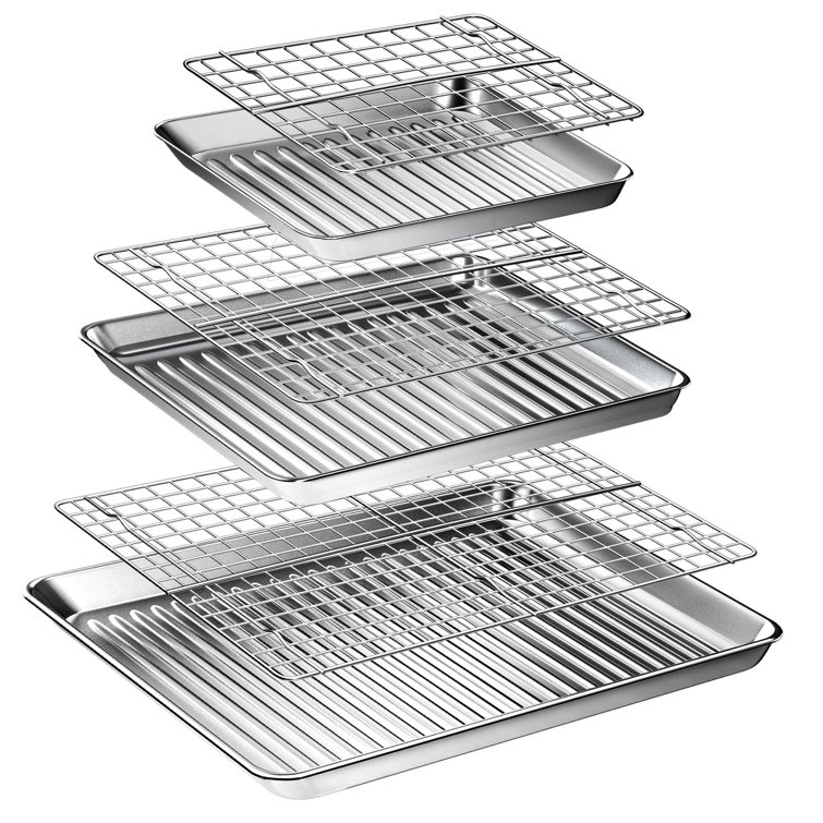 URKNO Non-Stick Stainless Steel 6 Piece Set URKNO
