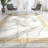 Gerde Marble Beige Abstract Pattern Flat-Pile Rug-96269858