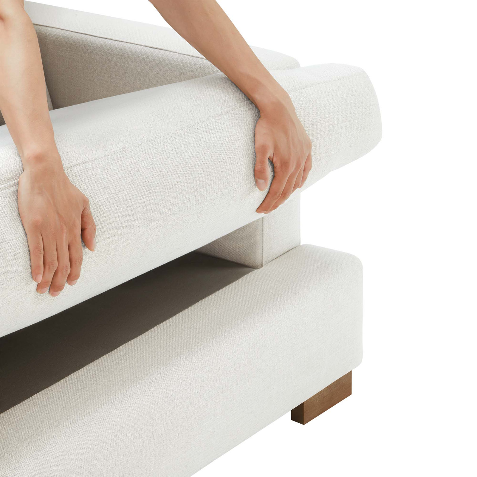Byers 85'' Upholstered Sofa, Flannigan Cotton