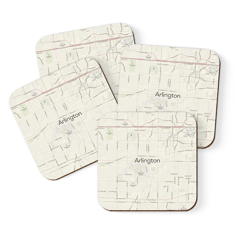 Sous-verre carte des États-Unis, Arlington