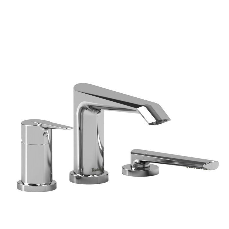 Garniture de robinet de baignoire à pression équilibrée à 3 trous Venty