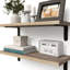 Tablette de rangement 2 pièces Rustic Home - Style avec capacité de poids de 40 lb