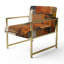 Hardedge Art Earthy Euphony I - Upholstered Abstract Accent Side Chair-112889577