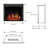 Black Electric Fireplace Insert-668684864