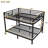 Queen Over Queen Bunk Bed Frame With Full-length Guardrail,heavy Duty Solid Metal Bunk Bed With 2 Ladders For Kids/adults, No Box Spring Needed,black