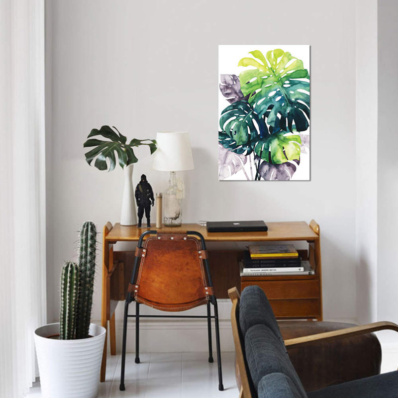 «Twilight Palms IV», impression sur toile, H 40 po x l 26 po x P 1,5 po, Pas de tapis, Toile tendue
