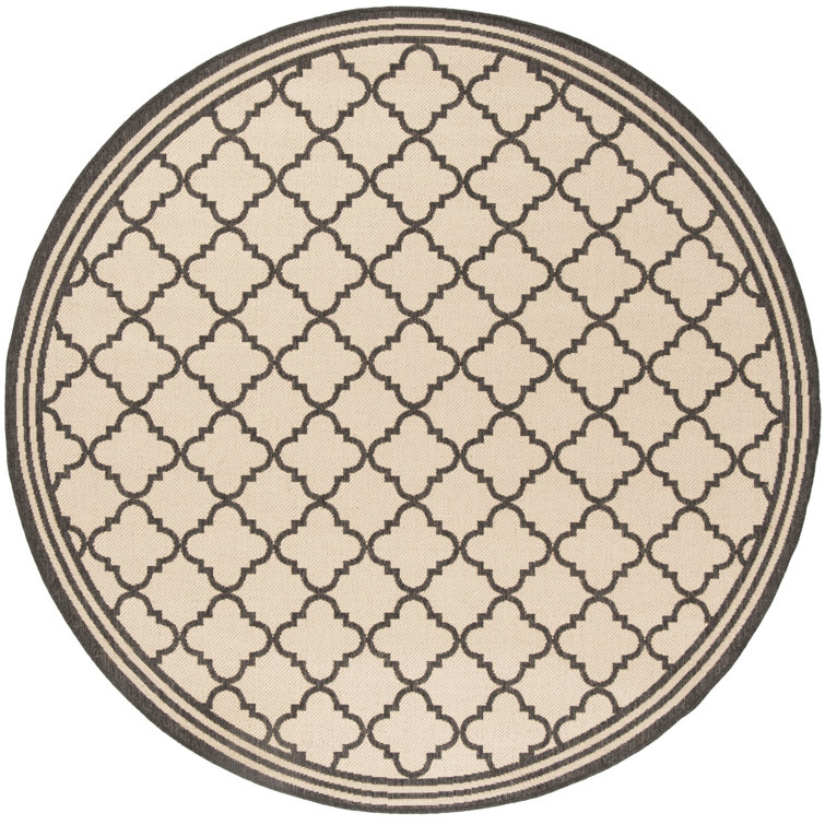 Hardrian Indoor/ Outdoor Cream/Black Rug