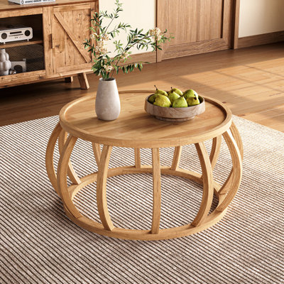 Solid Wood Frame Coffee Table