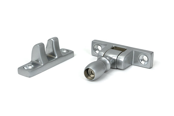 Mushroom Brighton Fastener - Narrow (Square), Satin Chrome
