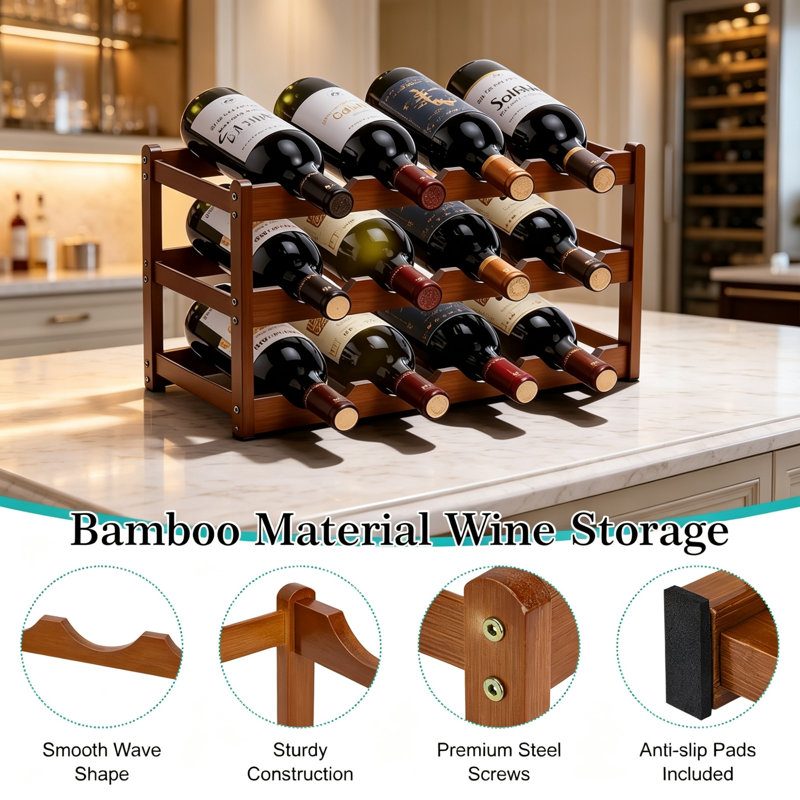Wine Bottle Rack Brown