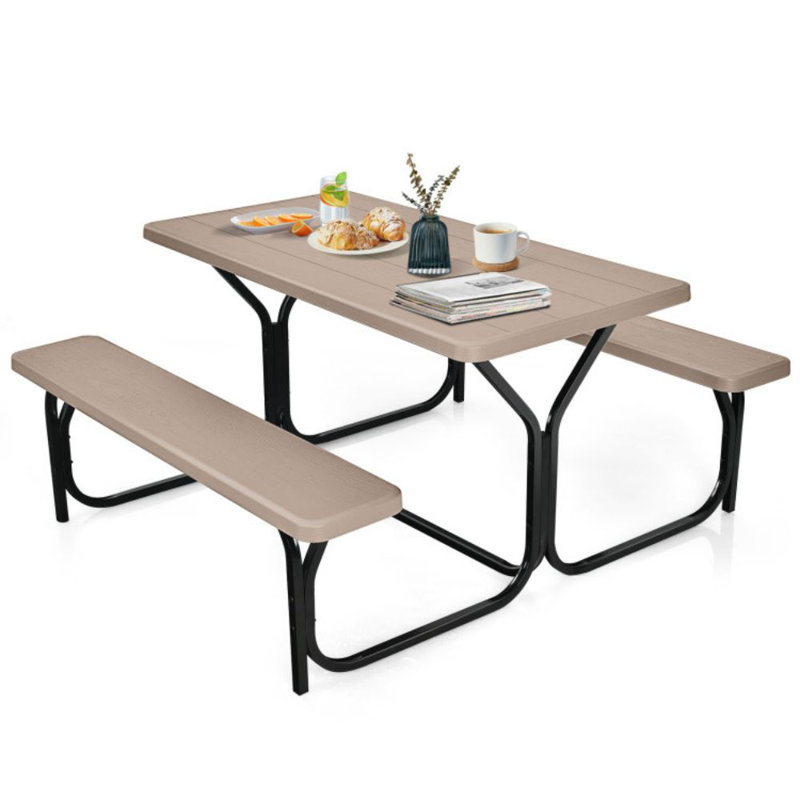 Table de pique-nique Dion, Brun