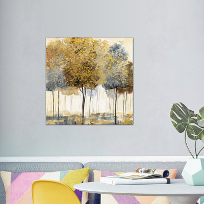 Forêt métallique I, reproduction d'art sur toile tendue