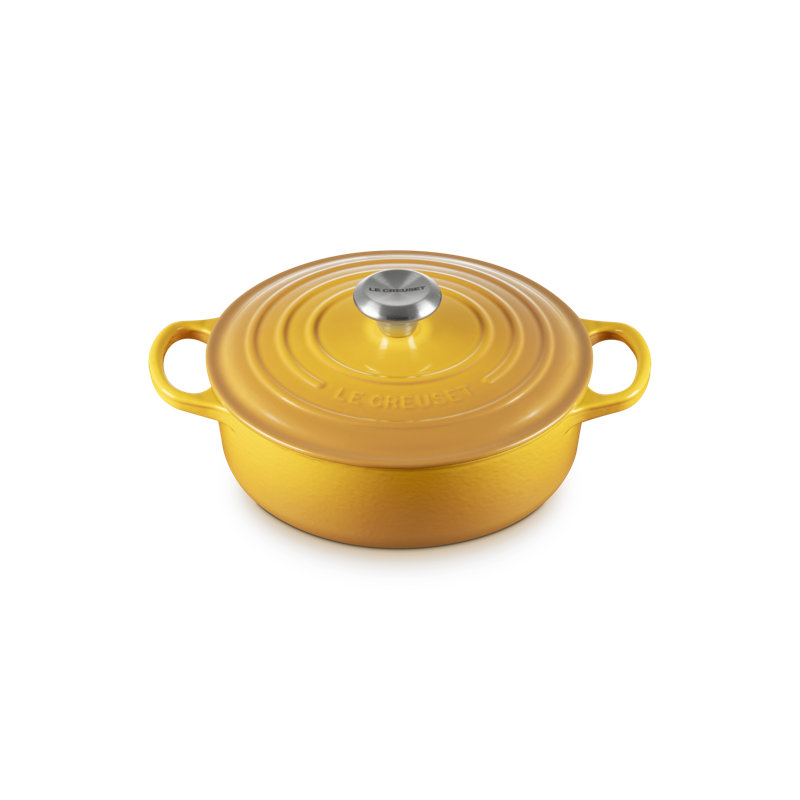 Le Creuset Signature Cast Iron Round Wide Oven, 3.5Qt. - Nectar