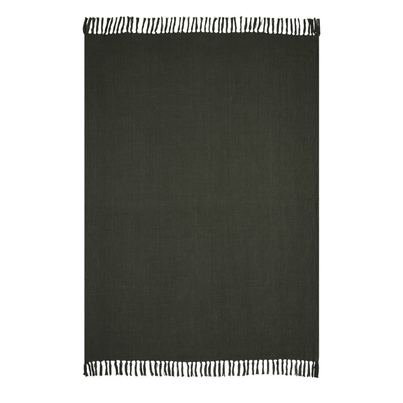 Chalamet Throw Blanket, Olive
