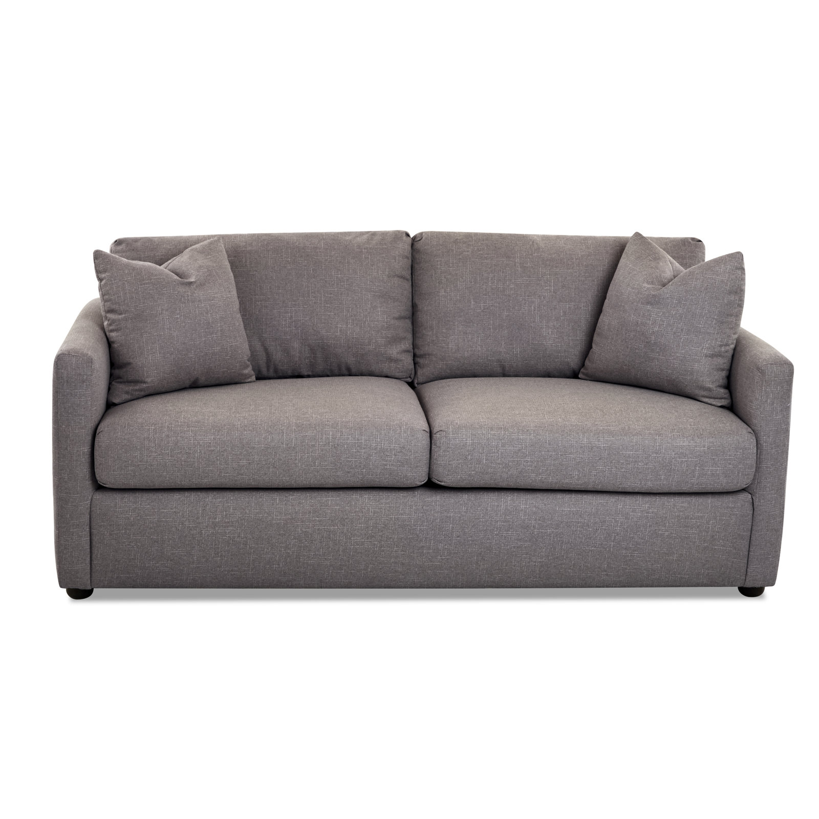 Godwin 75'' Upholstered Sleeper Sofa, Macc Gray Textured Linen