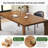 62.99" Rectangular Solid Wood Dining Table