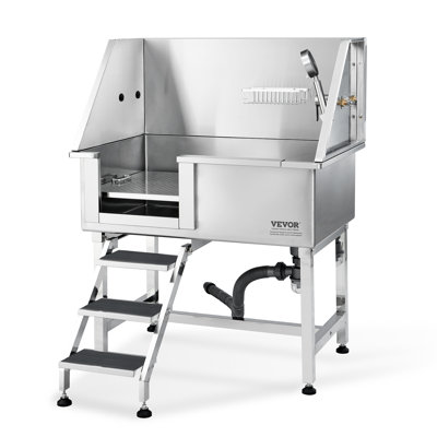 48.03'' Stainless Steel Dog Grooming Tub