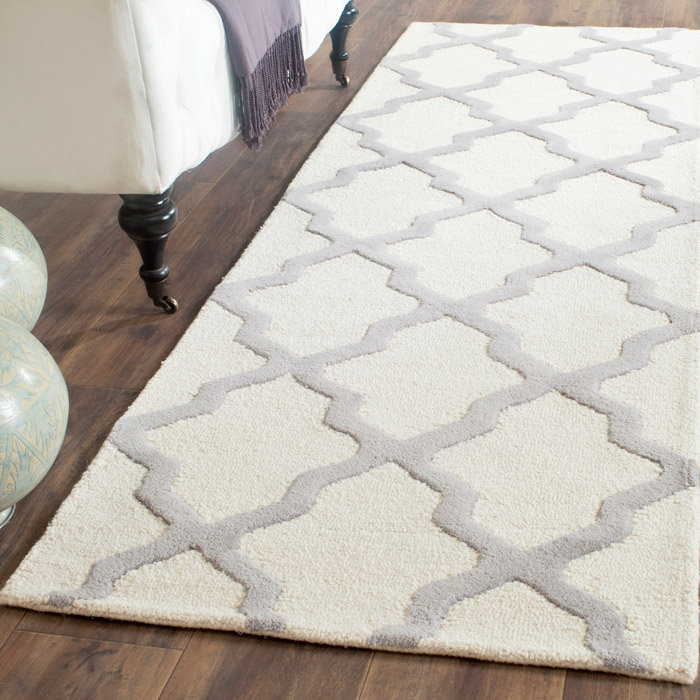 Darbonne Geometric Wool Hand Woven Area Rug