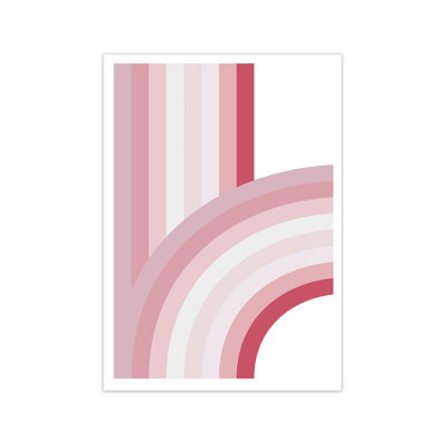 Pink Nursery Rainbow - Print