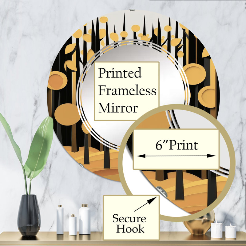 Miroir mural Willidean, 32 po x 32 po