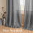 Linen Blended Textured Semi-Sheer Grommet Curtains - 37"/52" Widths Semi-Private & Light-Filtering Linen-Style Panels for Bedroom -299404340-299404358