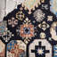 Shanisha Tufted Wool/Cotton Southwestern Rug in Black/Ivory-89275448