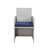 9Pcs Fabric & Wicker Bistro Set